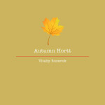 Autumn Hortt, альбом Виталий Русавук