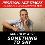 Something To Say (Performance Tracks) - EP, album by Matthew West